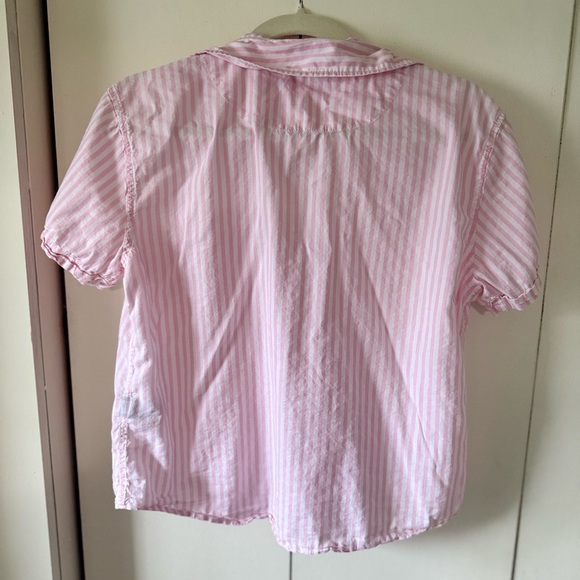 Lauren Ralph Lauren Pink and White Striped Top & Shorts Pajama Set LRL - Picture 5 of 8